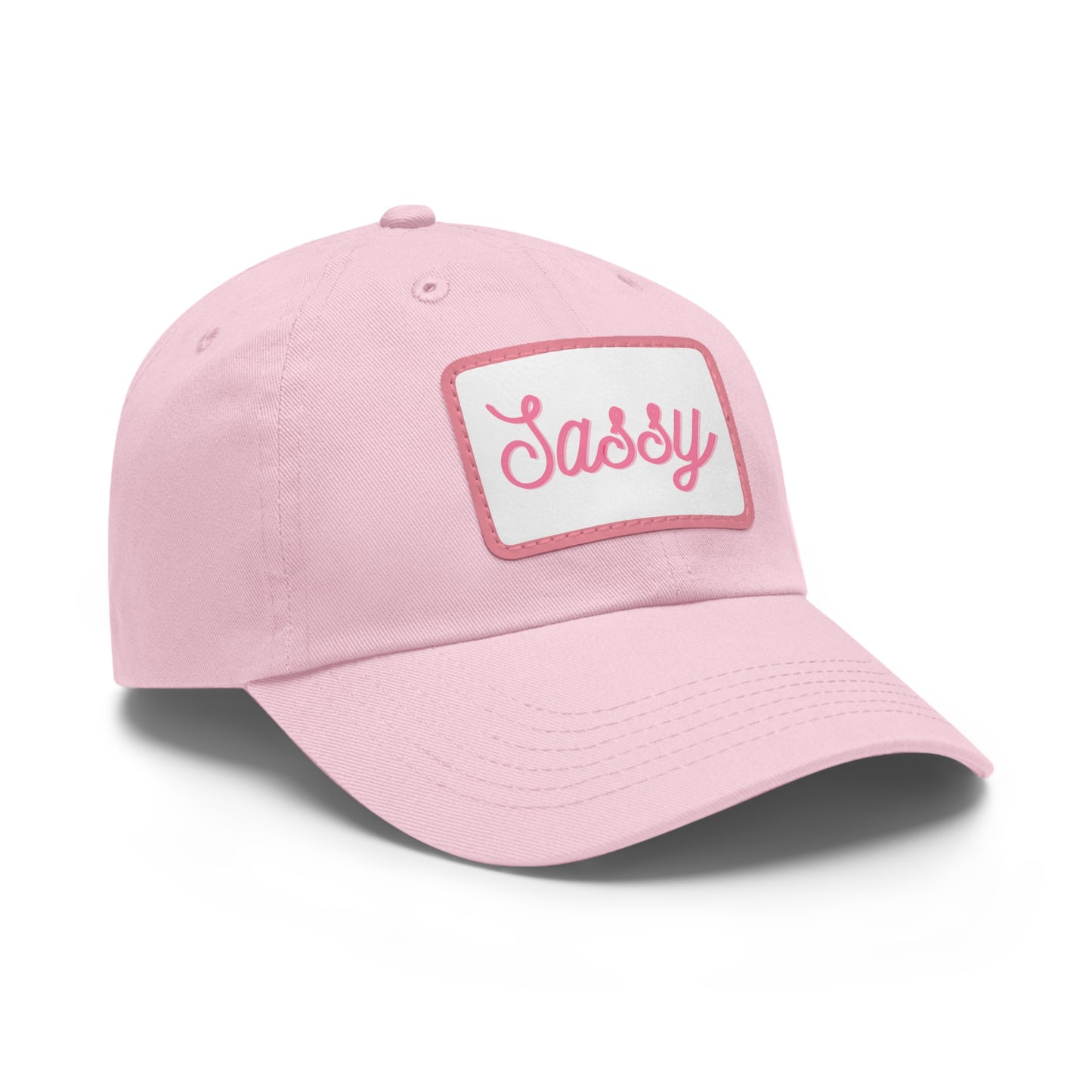 "Sassy" Hat with Leather Patch (Rectangle)