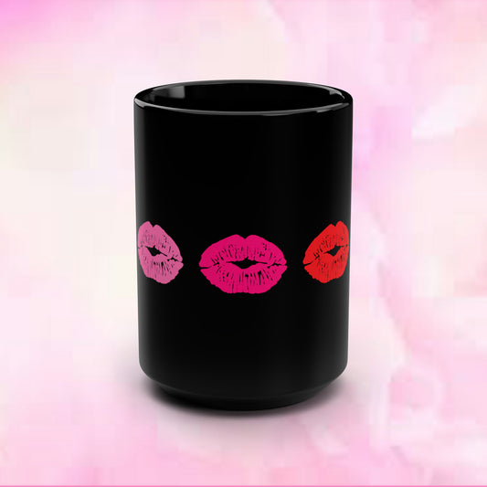 "Spread the Love with 'Pink Lips' Ceramic Mug