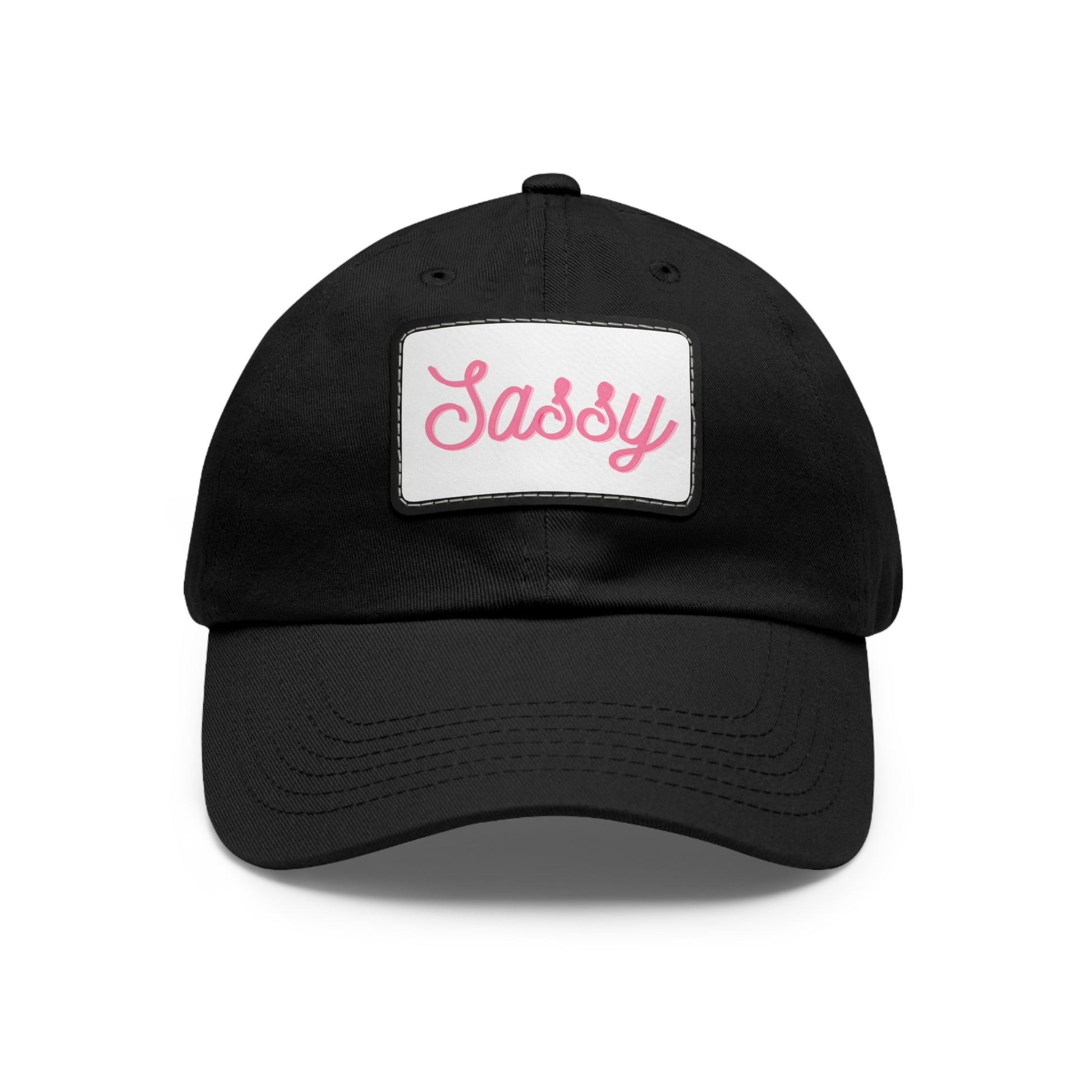 "Sassy" Hat with Leather Patch (Rectangle)