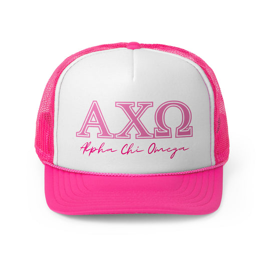 "Alpha Chi Omega" Sorority Trucker Cap