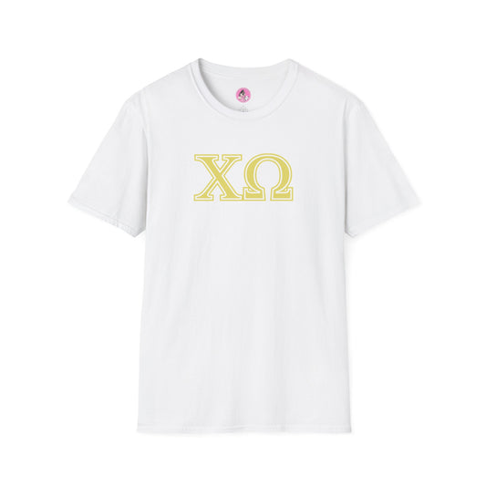"Chi Omega" Sorority Girl Greek Softstyle T-Shirt