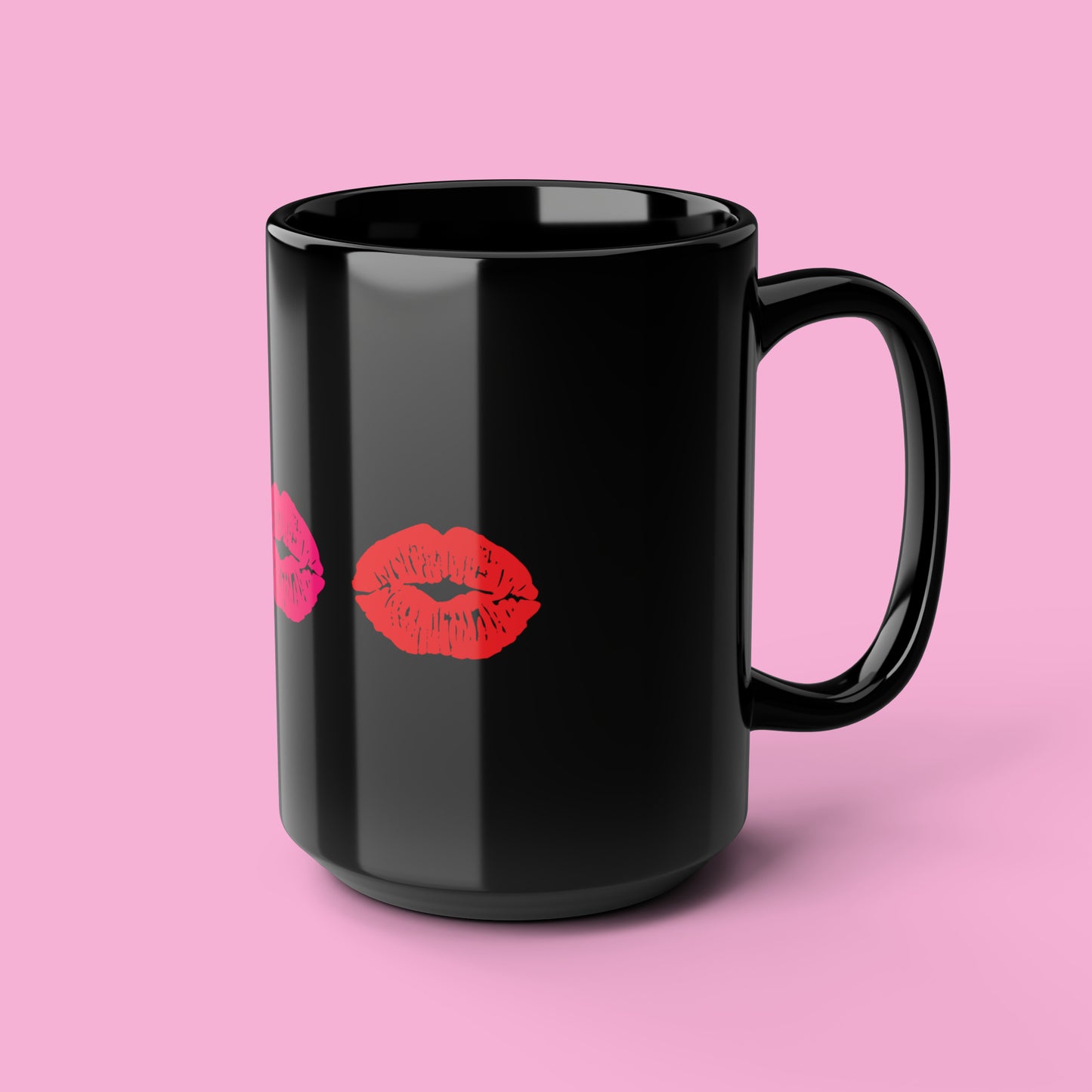 "Spread the Love with 'Pink Lips' Ceramic Mug