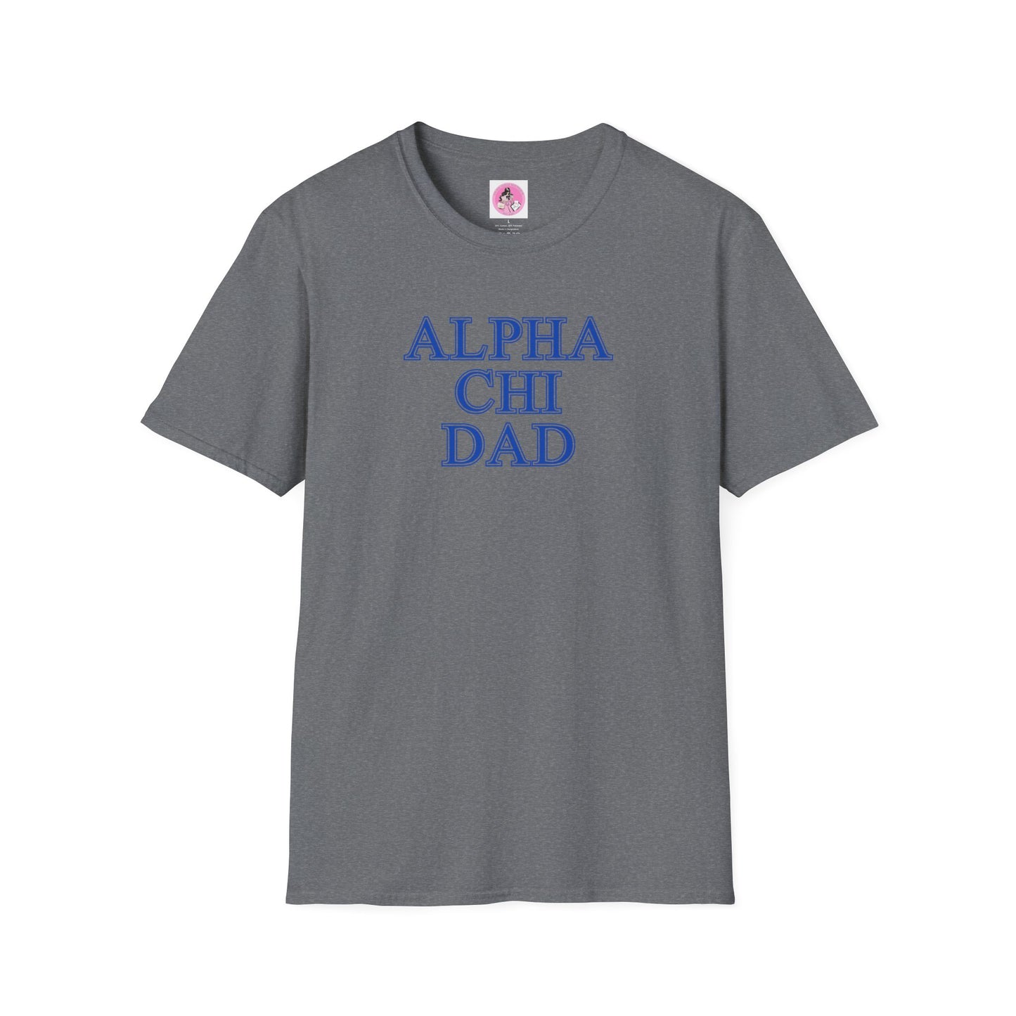 "Alpha Chi Omega Dad" Unisex Softstyle T-Shirt
