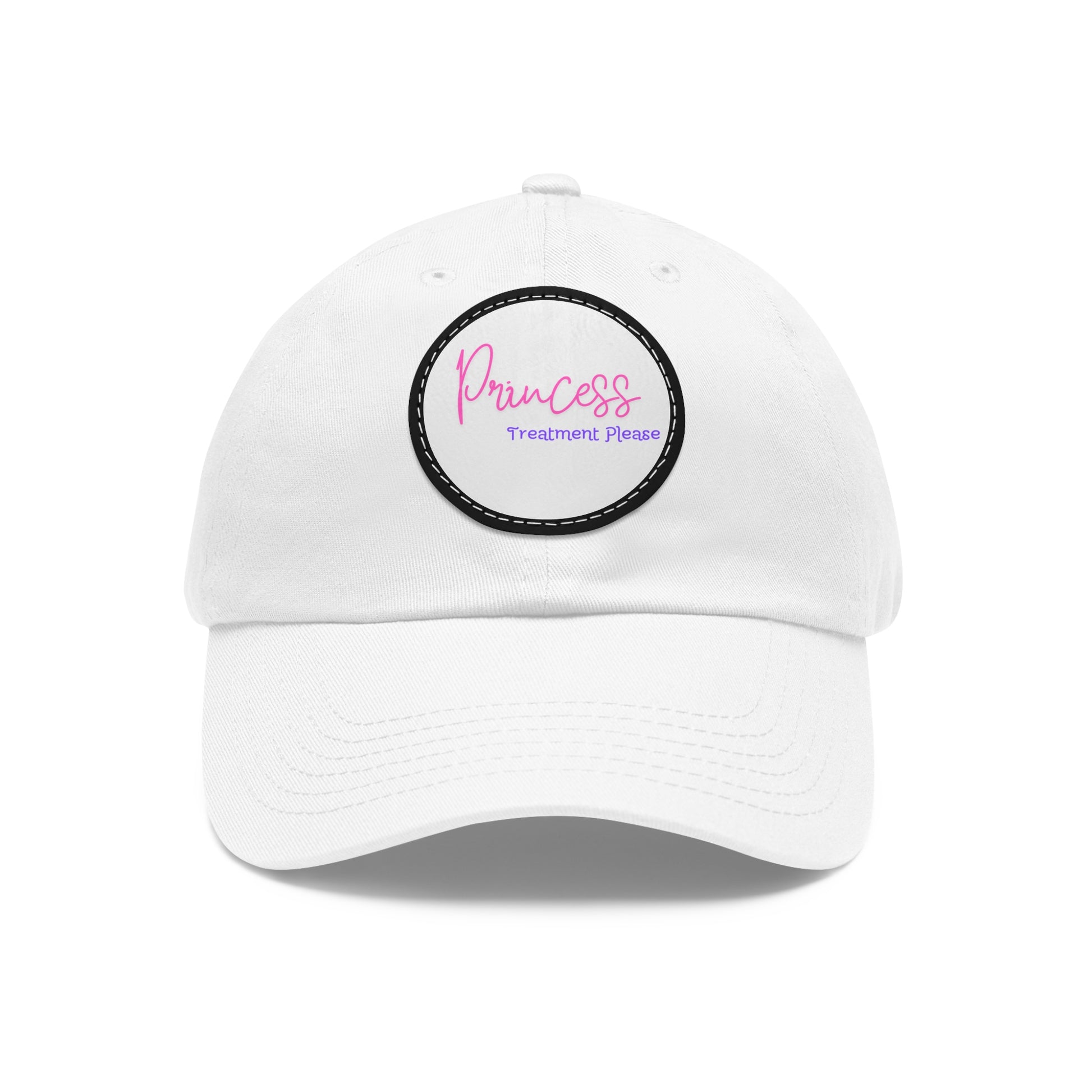 "Princess Treatment Please" Baseball Style Hat with Leather Patch (Round) multiple colors available