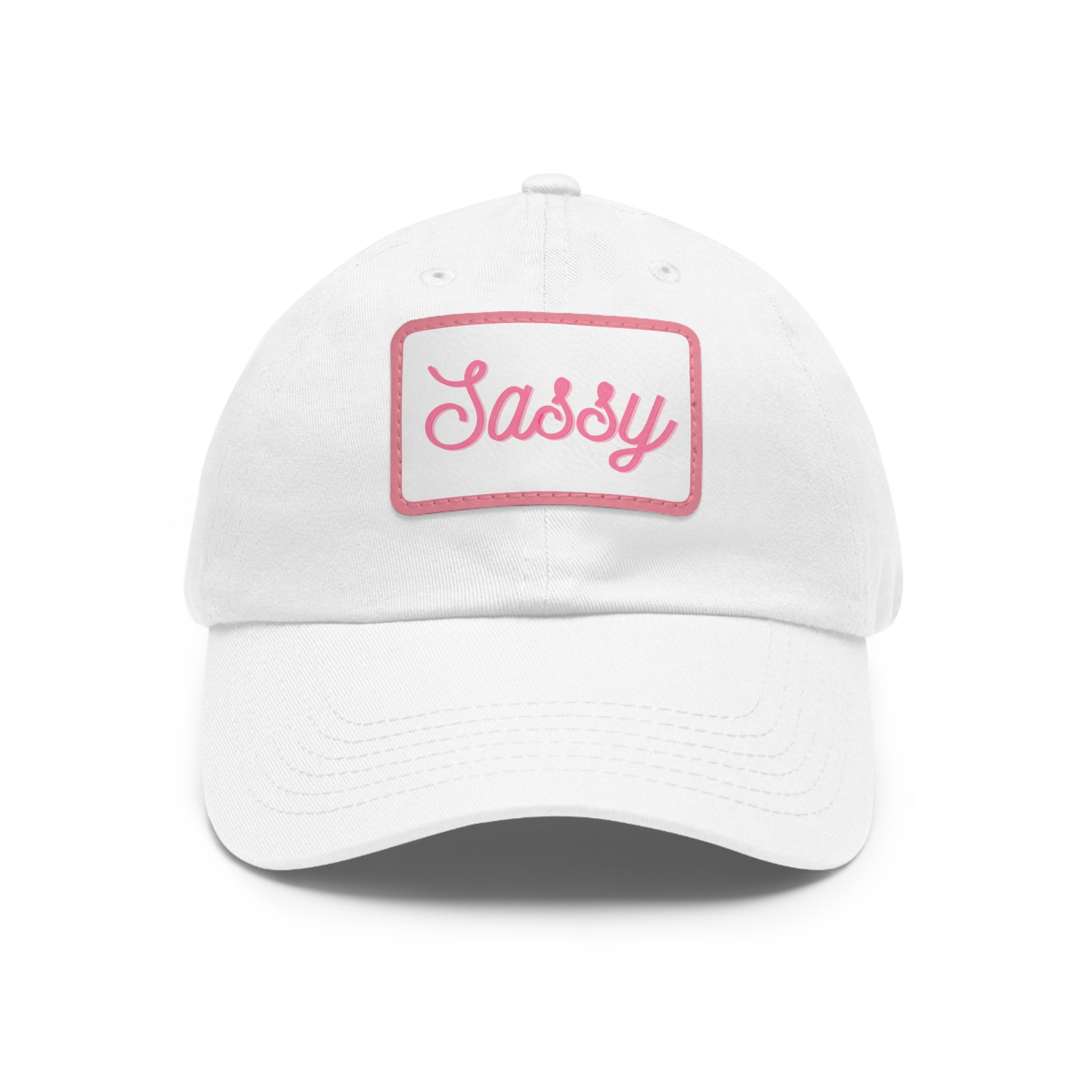 "Sassy" Hat with Leather Patch (Rectangle)