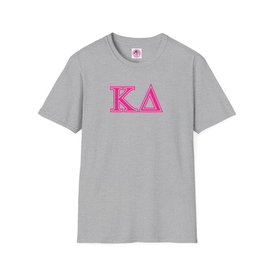 "Kappa Delta" PINK Sorority Girl Greek Sofstyle T-Shirt