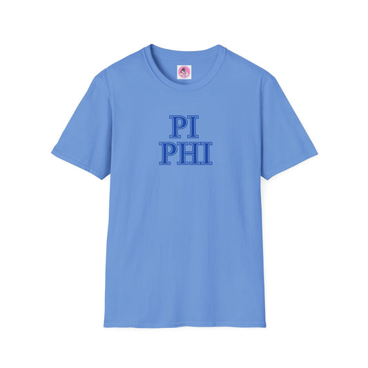 "Pi Phi" Sorority Girl Softstyle T-Shirt