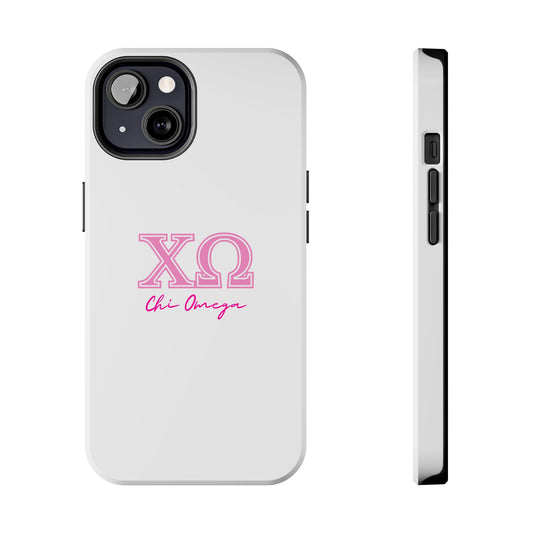 "Chi Omega" Cute Pink Phone Cases