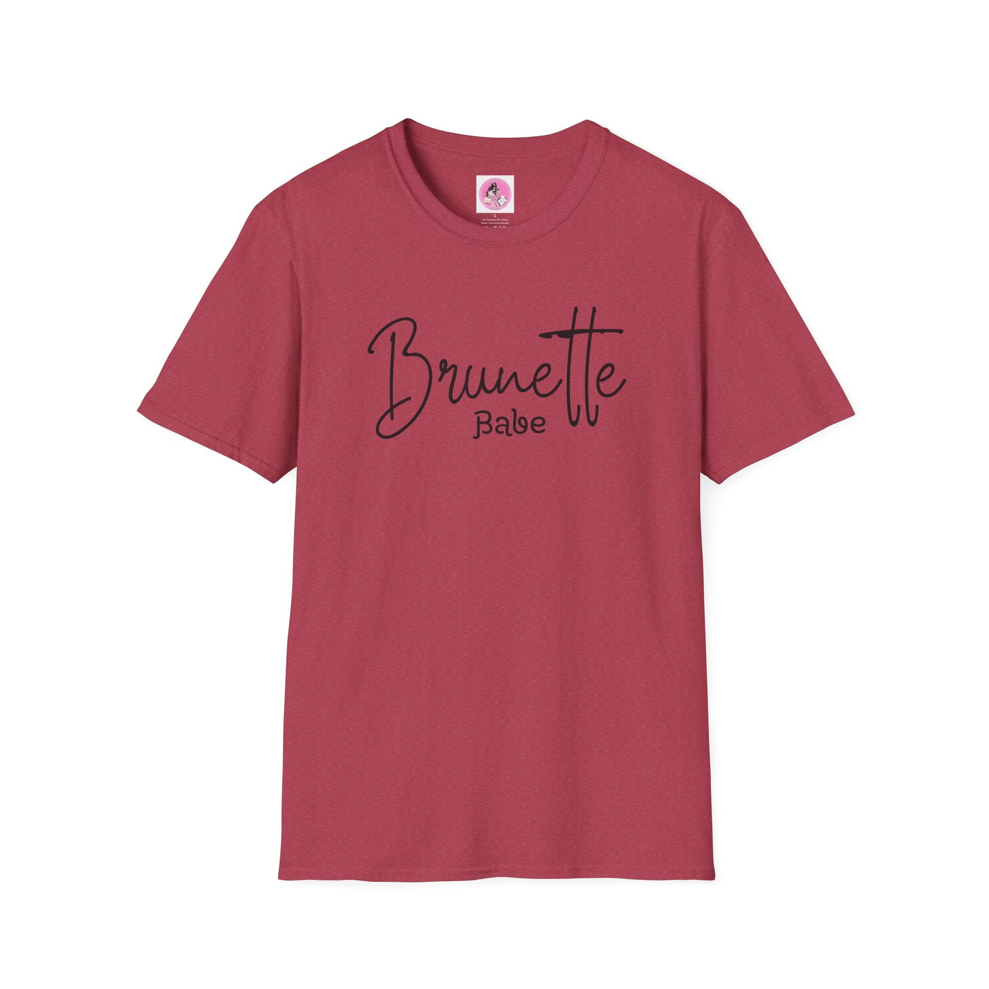 "Brunette Babe" Soft-Style T-shirt.  Multiple colors