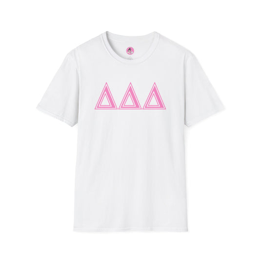 "Tri Delta" Sorority Girl Greek PINK Softstyle T-Shirt