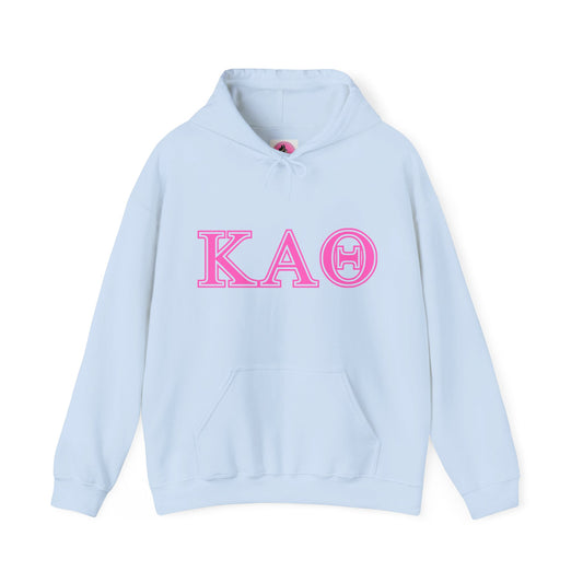 "Kappa Alpha Theta" PINK Unisex Heavy Blend™ Hooded Sweatshirt