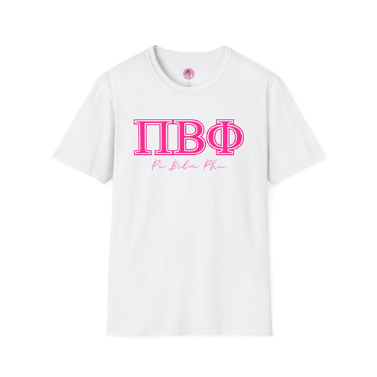 "Pi Phi" Sorority Girl Softstyle T-Shirt