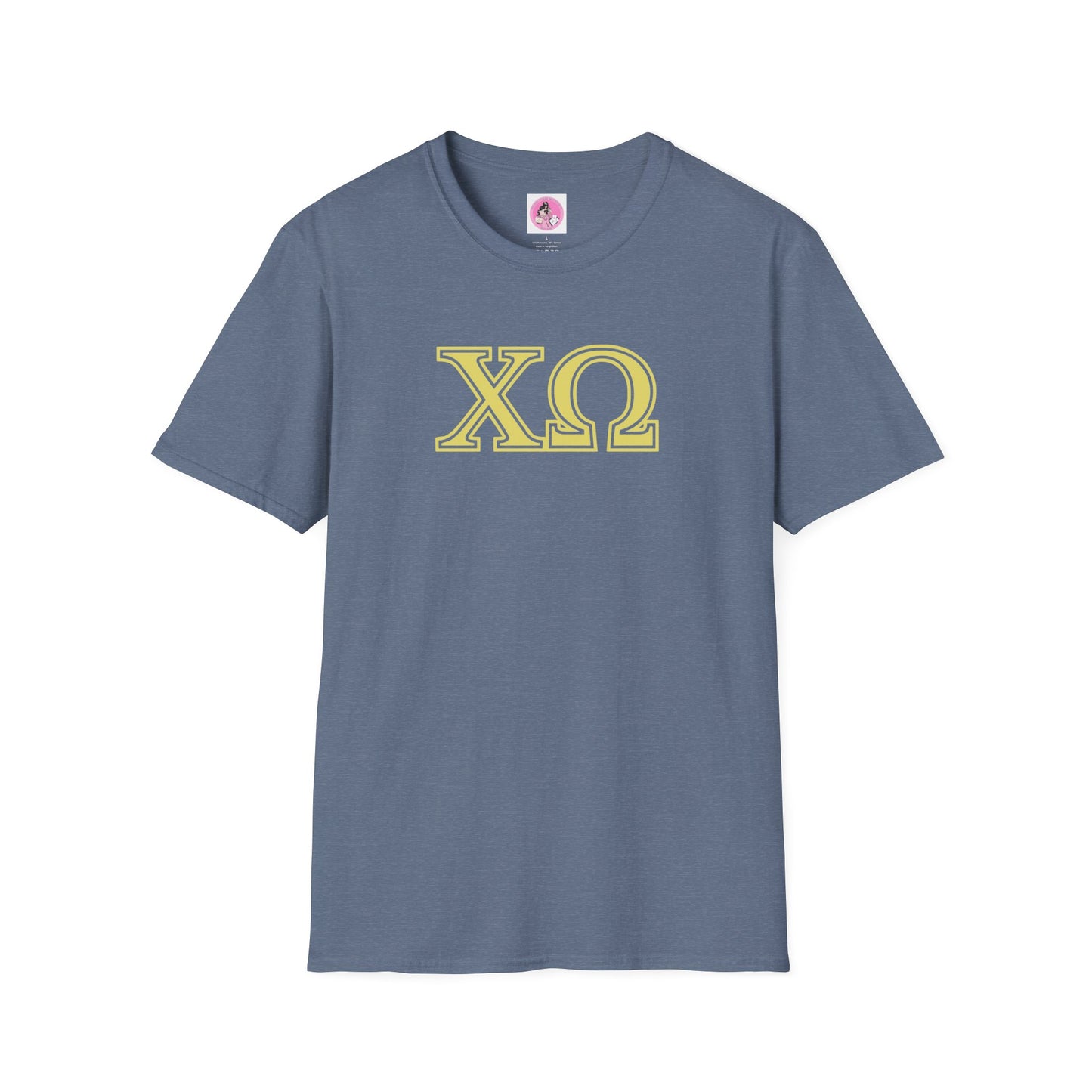 "Chi Omega" Sorority Girl Greek Softstyle T-Shirt