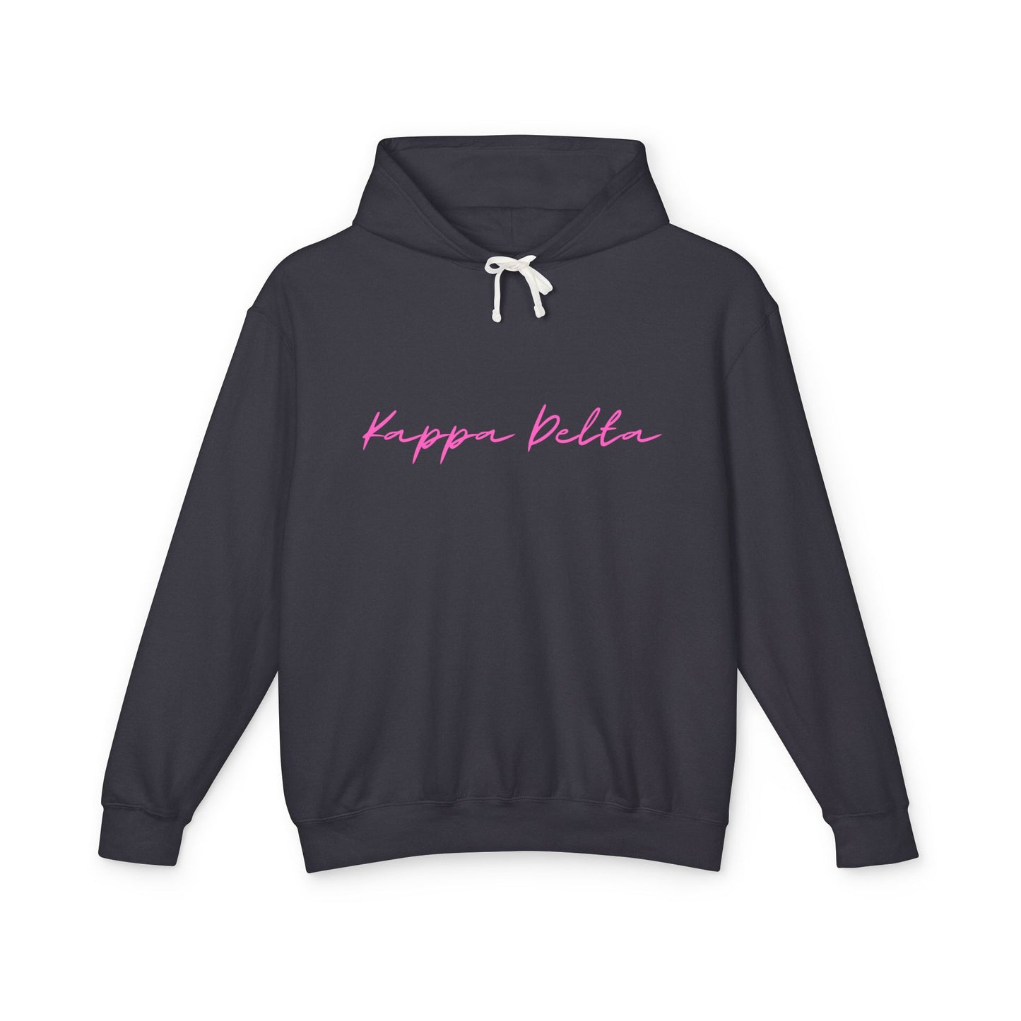 "Kappa Delta" Script Lightweight Hooded Sweatshirt