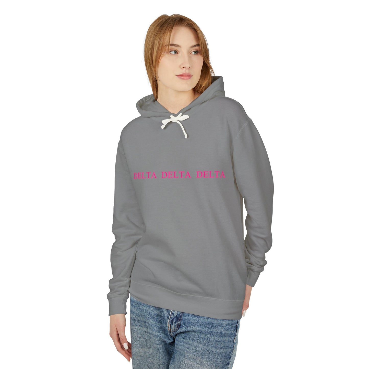 "Tri Delta" Lightweight Hooded Sweatshirt