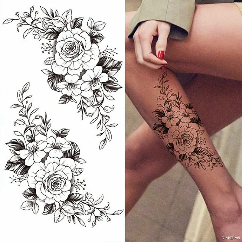 Sexy Temporary Tattoo sticker with whimsical design