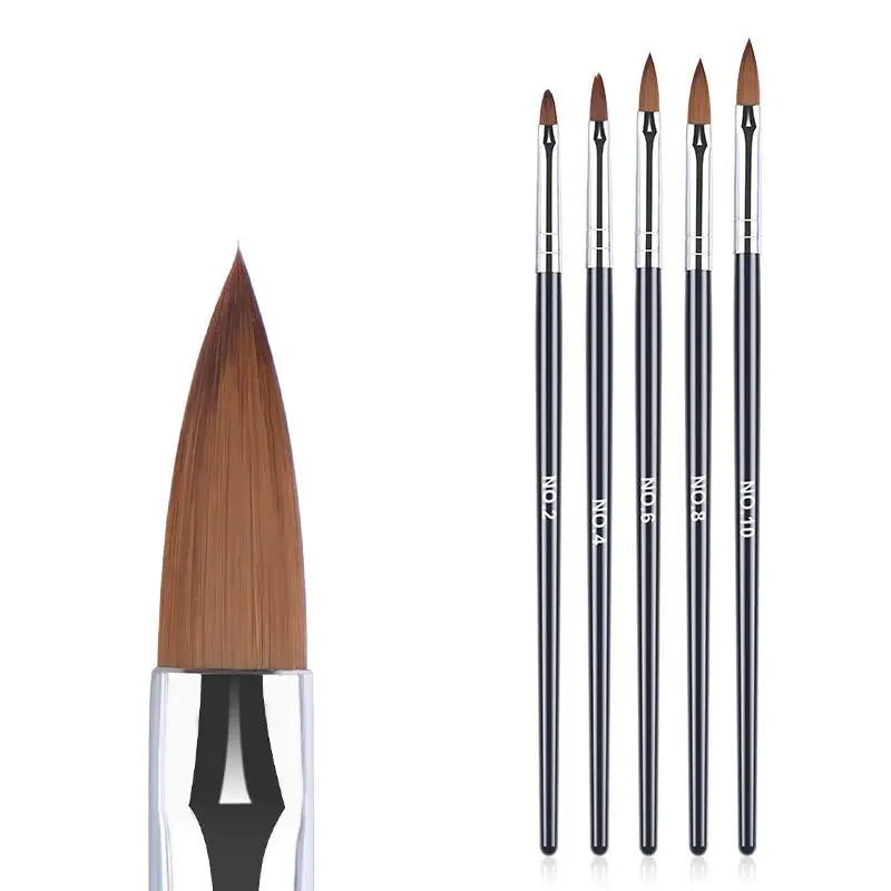 Professional Nail Brush Set multiple options of styles and sizes