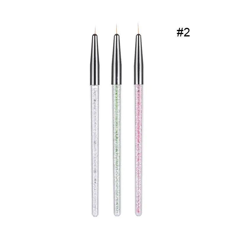 Professional Nail Brush Set multiple options of styles and sizes