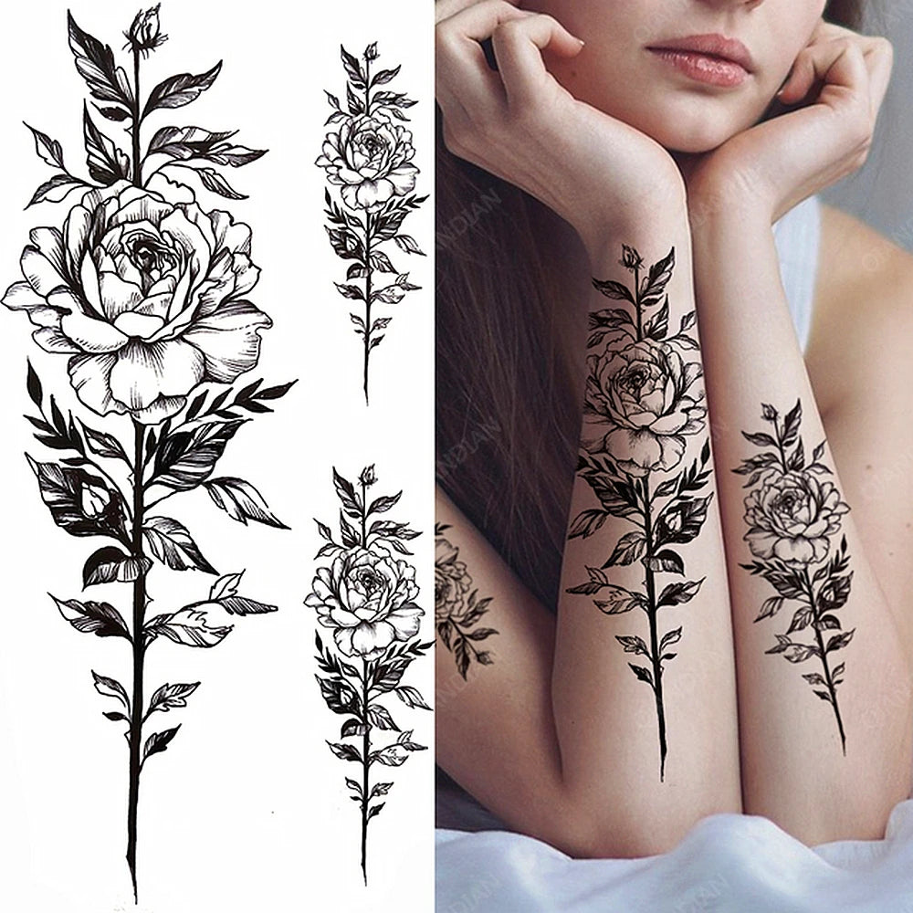 Sexy Temporary Tattoo sticker with whimsical design