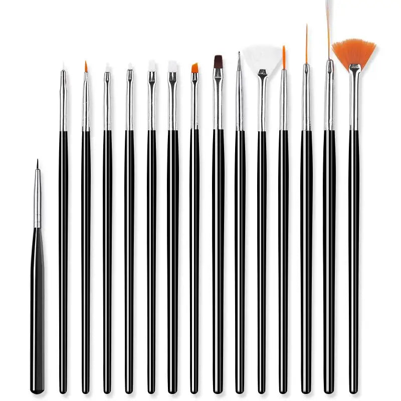 Professional Nail Brush Set multiple options of styles and sizes