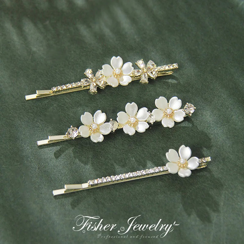 Gorgeous Flower Pearl Hairpins