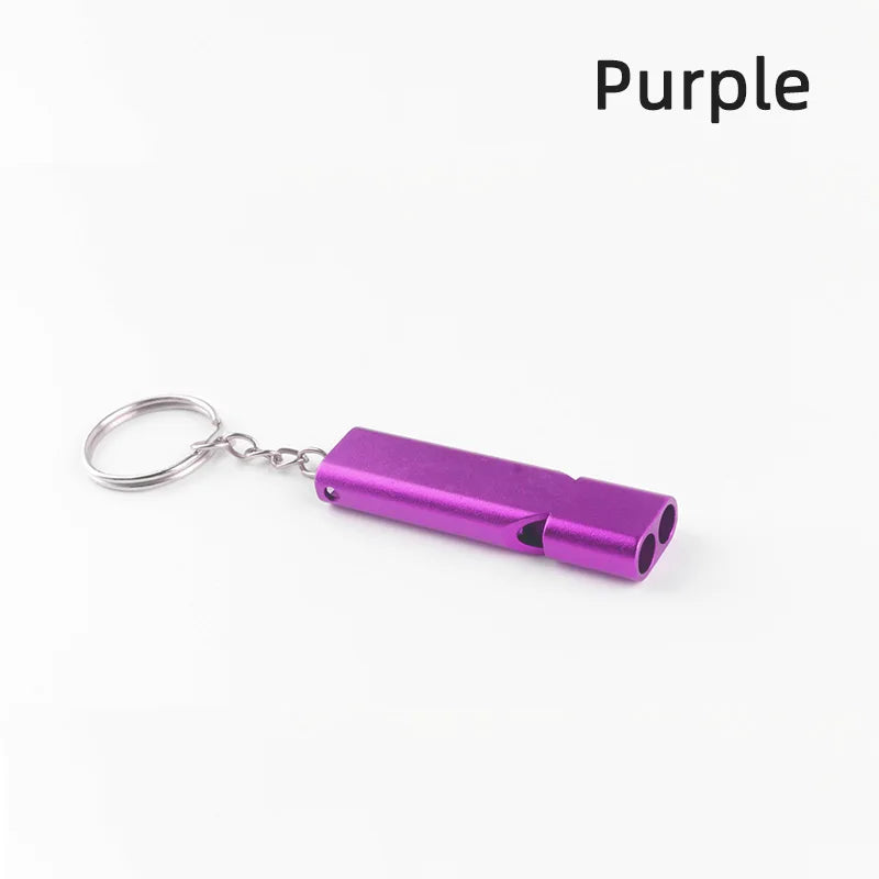 high-decibel aluminum alloy survival whistle multiple colors