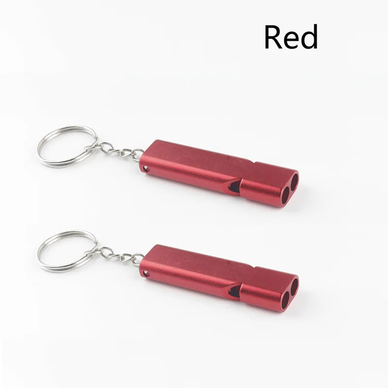 high-decibel aluminum alloy survival whistle multiple colors