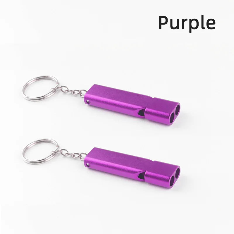 high-decibel aluminum alloy survival whistle multiple colors