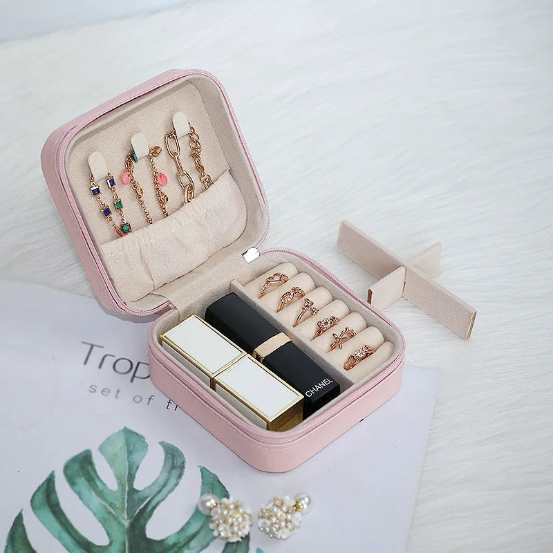 Earring, Necklace and Ring Storage Box variety of colors