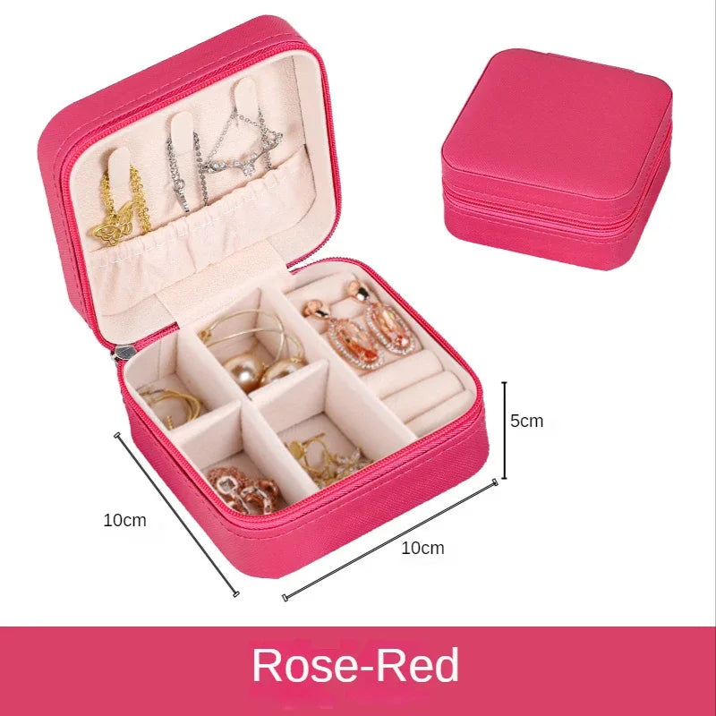 Jewelry Queen Organizer Display Travel Box Pink