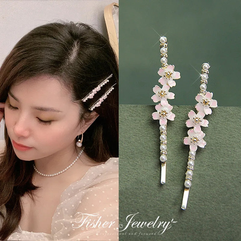 Gorgeous Flower Pearl Hairpins