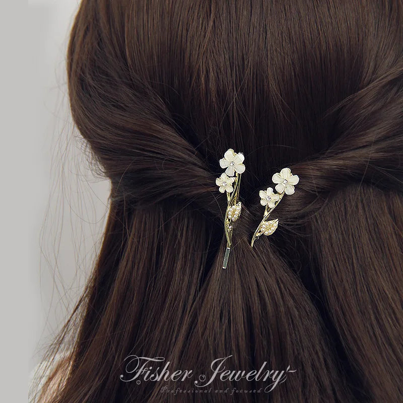 Gorgeous Flower Pearl Hairpins