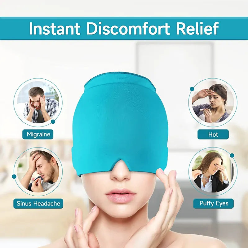 Gel Ice Headache Relief Wrap in choice of colors