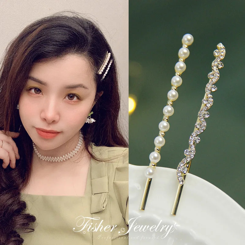 Gorgeous Shiny Pearl Hairpins