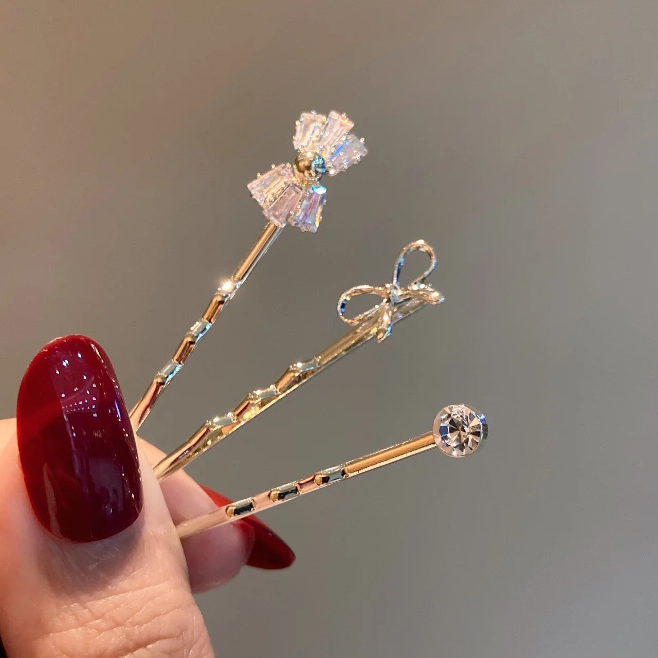 Gorgeous Shiny Crystal Hairpins