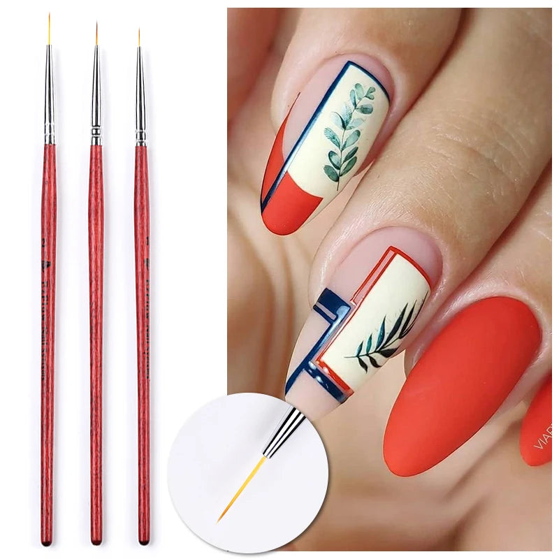 Professional Nail Brush Set multiple options of styles and sizes