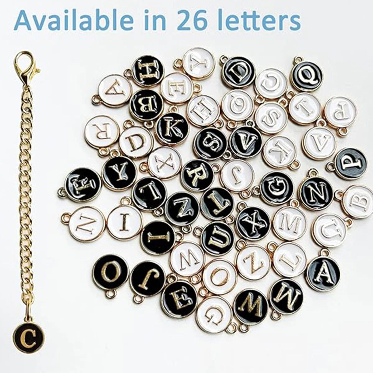 Letter Charm Accessories for Stanley Cup 2PCS Letters A-Z available