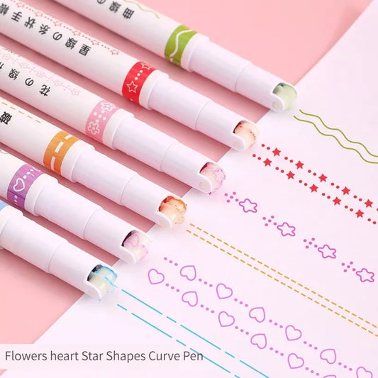 Fun Shaped Highlighter Pens Set