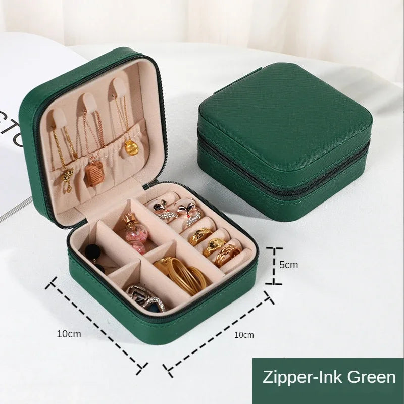 Jewelry Queen Organizer Display Travel Box Green