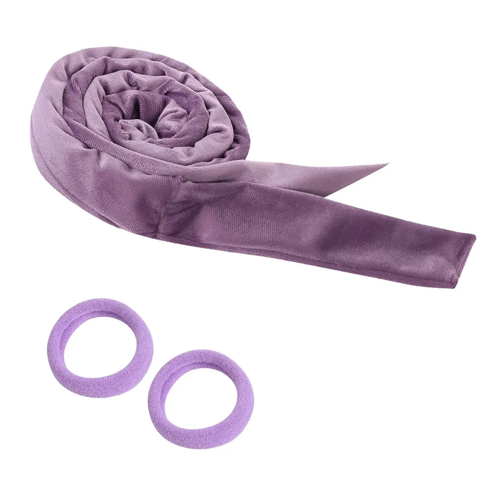 Heatless Curling Headband in black, pink, purple or red