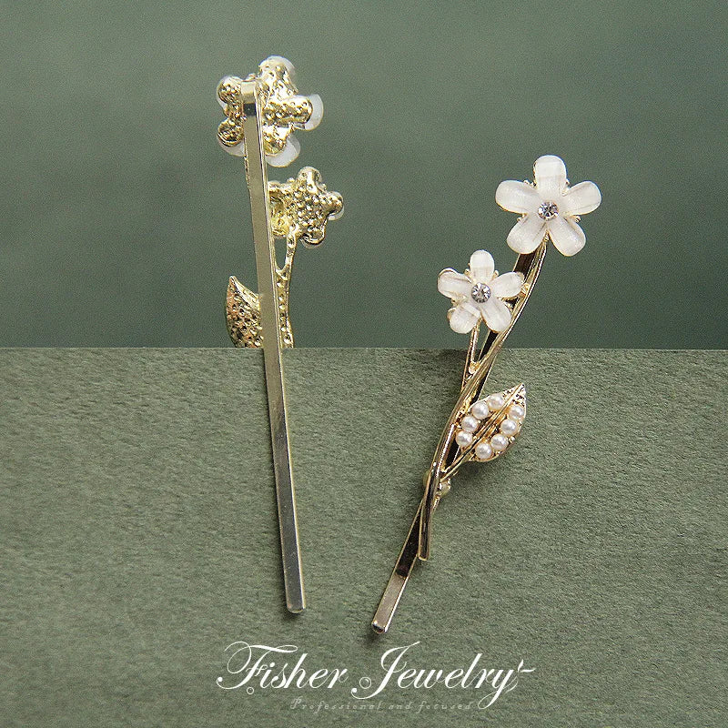 Gorgeous Flower Pearl Hairpins