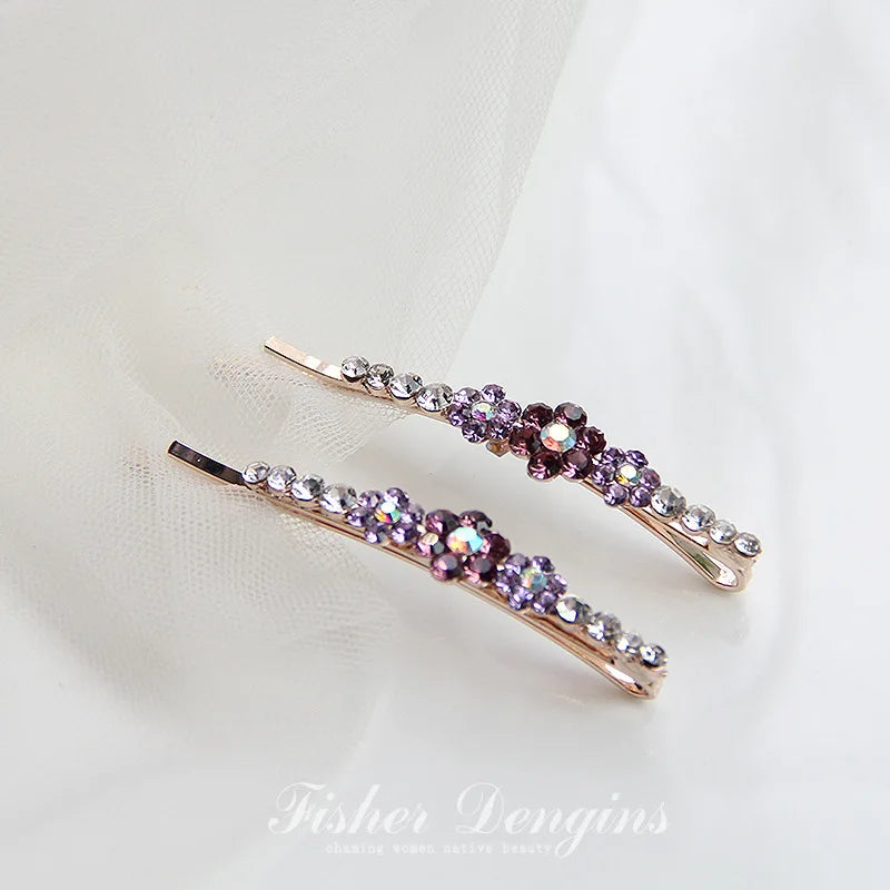 Gorgeous Shiny Crystal Hairpins