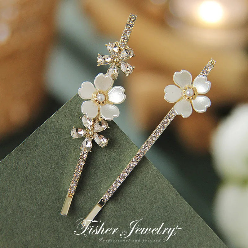 Gorgeous Flower Pearl Hairpins