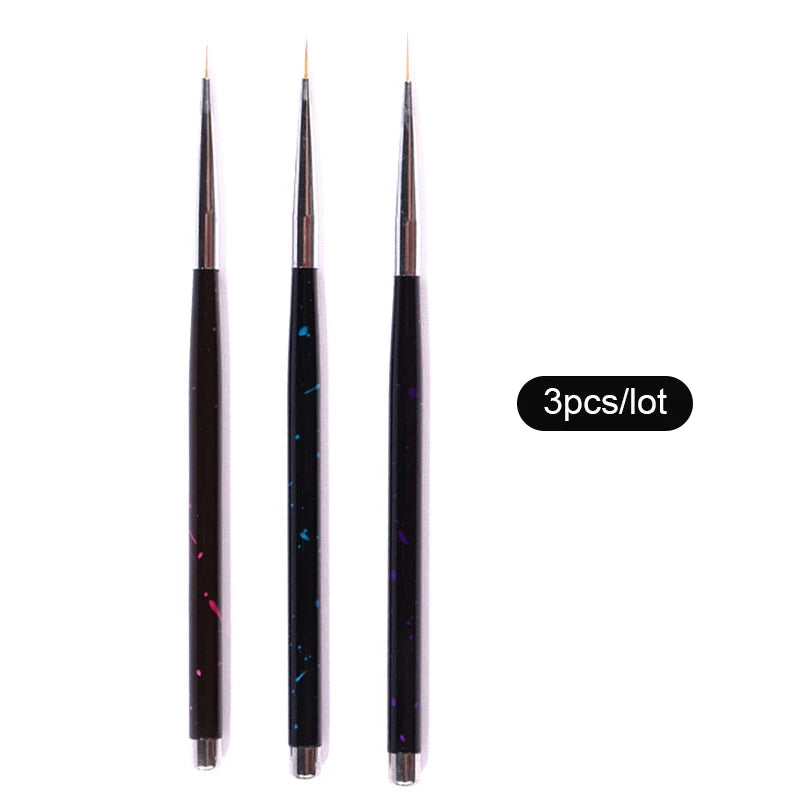 Professional Nail Brush Set multiple options of styles and sizes