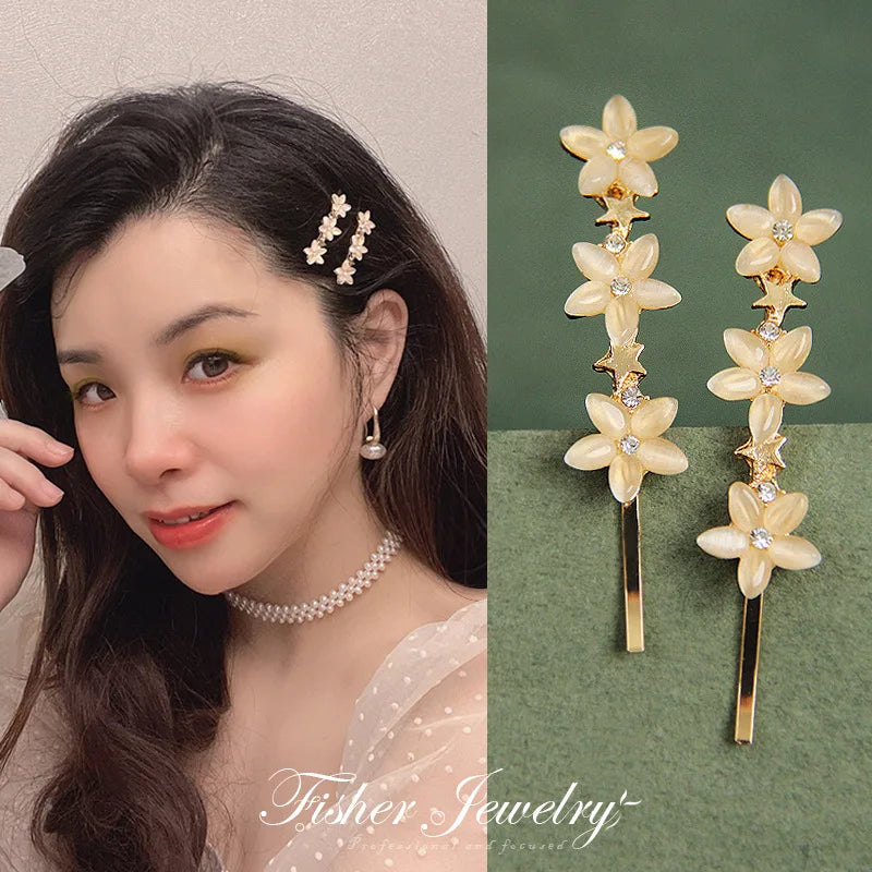 Gorgeous Flower Pearl Hairpins