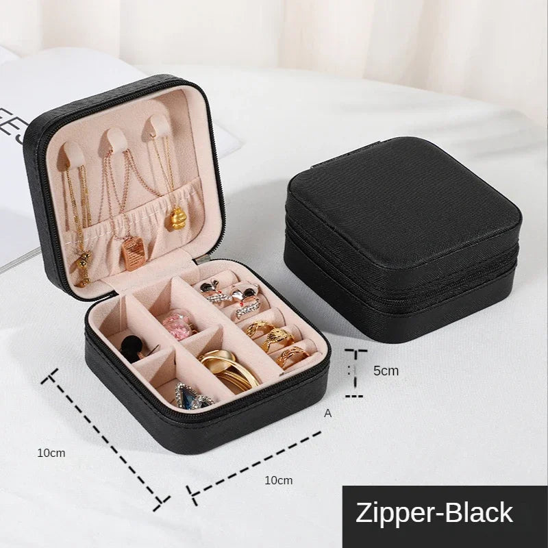 Jewelry Queen Organizer Display Travel Box Black