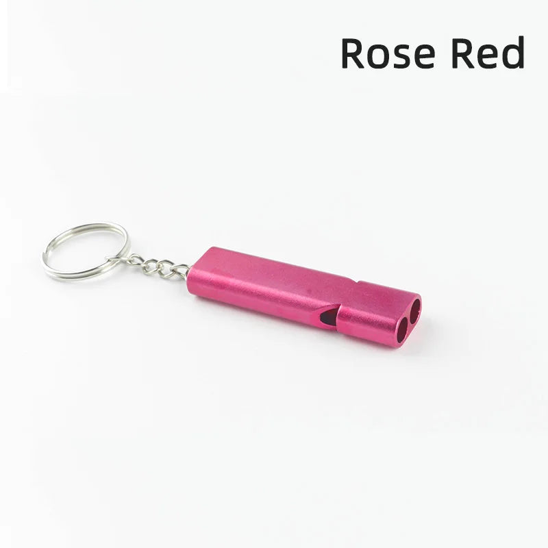 high-decibel aluminum alloy survival whistle multiple colors