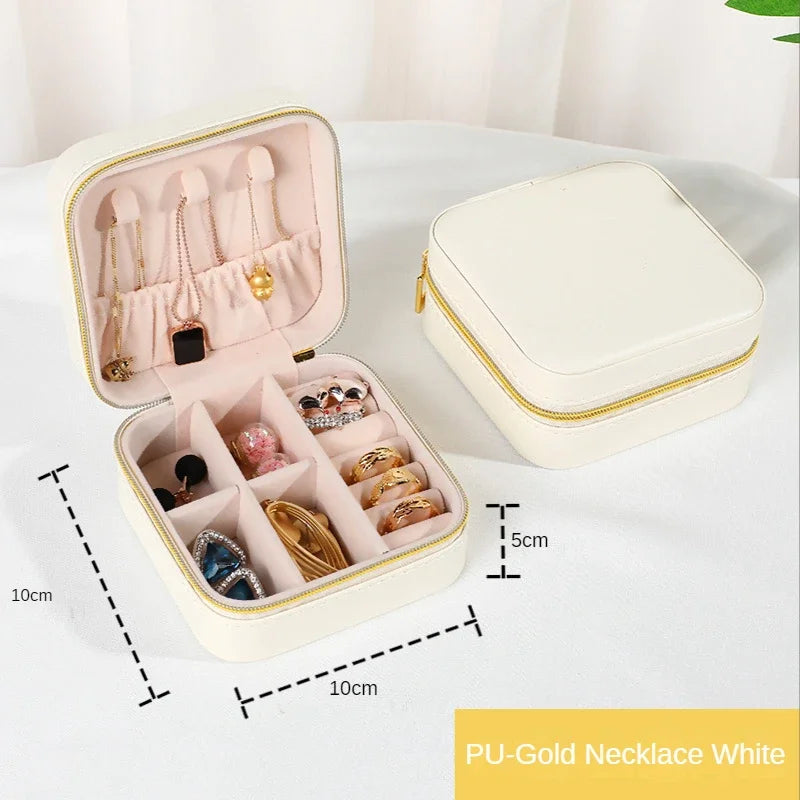 Jewelry Queen Organizer Display Travel Box White