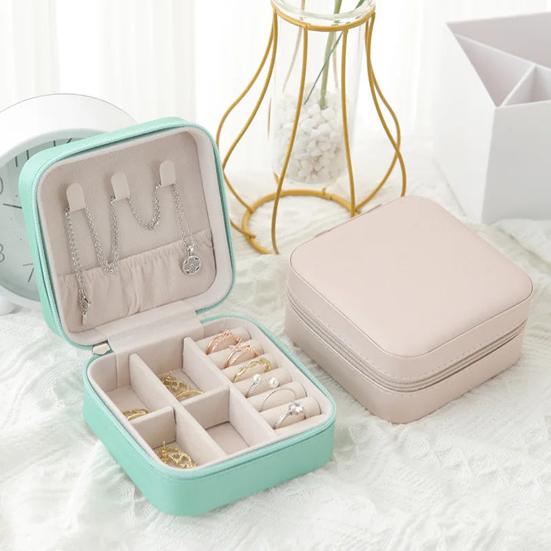 Earring, Necklace and Ring Storage Box variety of colors